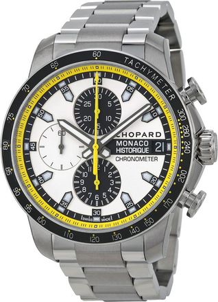 Chopard Pre-owned Chopard Grand Prix De Monaco Historique Chronograph Chronograph Tachymeter White Dial Mens Watch 158570-3001