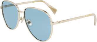 Lanvin LNV107S 717 Mens Sunglasses Gold Size 61