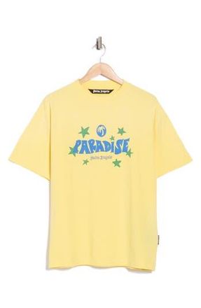 Palm Angels Paradise Logo Graphic T-Shirt in Yellow at Nordstrom Rack, Size Xxx-Large