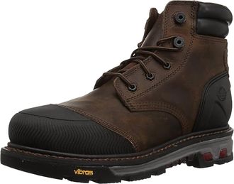 Justin Mens Warhawk 6 Waterproof Nano Comp Toe In Tan