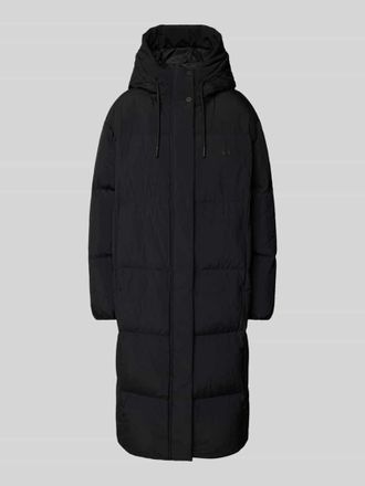 HUGO BOSS Steppmantel mit Label-Print Modell Fini in Black, Gr&ouml;&szlig;e XL