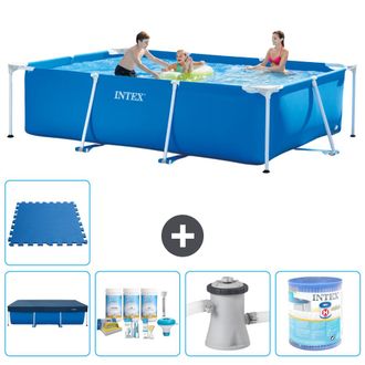 Intex Piscina Con Estructura Rectangular - 300x200x75 Cm - 7-piezas S40151
