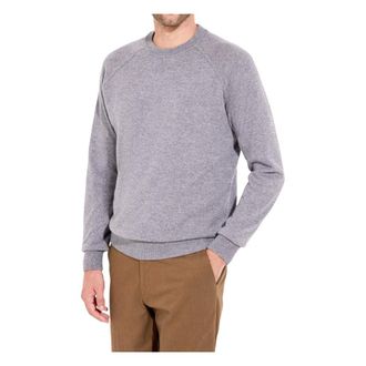 FILIPPO DE LAURENTIIS Wool and Cashmere Raglan Sleeve Jumper - male - Filippo De Laurentiis - Round-neck Knitwear - Gray - 3XL - Knitwear