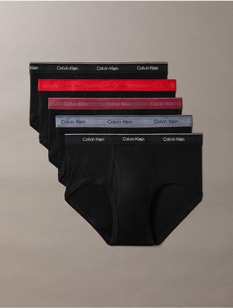 Calvin Klein Mens Cotton Classics 5-Pack Brief - Black - XL