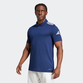 adidas Poloshirt ADIDAS PERFORMANCE SQ25 C POLO, Herren, Gr. XXL, blau (team navy blau 2, wei&szlig;), Obermaterial: 65% Polyester, 35% Baumwolle, Shirts Poloshirt