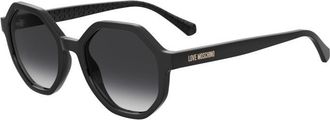 Moschino Grey Gradient Geometric Ladies Sunglasses MOL076/S 0807/9O 52