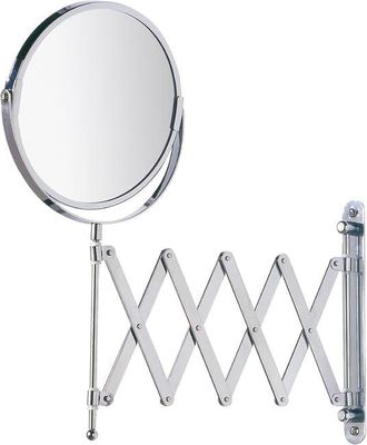 OEM Espejo Cosm&eacute;tico De Pared Con Brazo Telesc&oacute;pico Ajustable, Superficie Del Espejo De &Oslash; 16 Cm, Aumento Del 300%, Acero