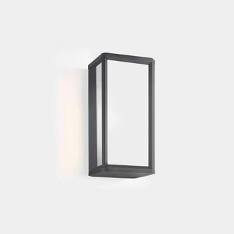 Netlighting Skat Outdoor LED Mini Box Wall Lantern Urban Grey White IP65 9W 2700K