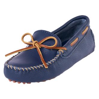 Minnetonka Womens Classic Driving Moccasin, Navy, 4 UK