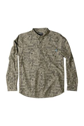 Kavu Mens Linden Shirt In Alpine Village