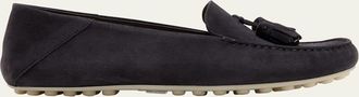 Loro Piana Suede Tassel Moccasin Loafers