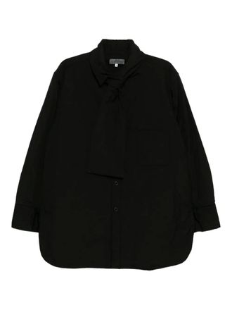 Yohji Yamamoto broad stole padded jacket - Black