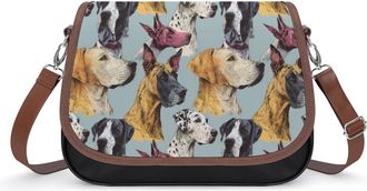 Generic Great Dane Dogs Fashion Womens Crossbody Bags Novelty Handbag Shoulder Bag Purse