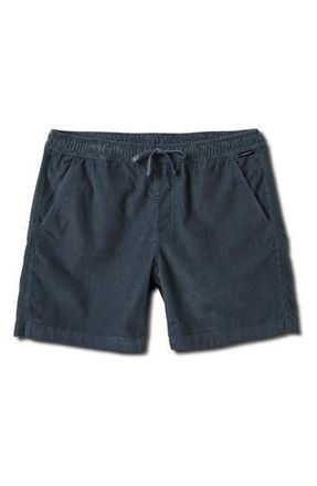Quiksilver Taxer Corduroy Drawstring Shorts in Granite Gray at Nordstrom Rack, Size X-Large