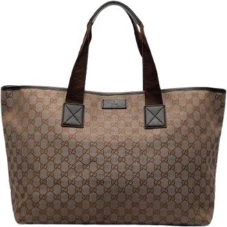 Gucci Pre-owned Tote Bags, female, Brown, Size: ONE SIZE Pre-owned Tote Bag