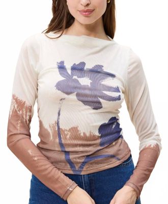 Cleobella Sandie Long Sleeve Top In Beige