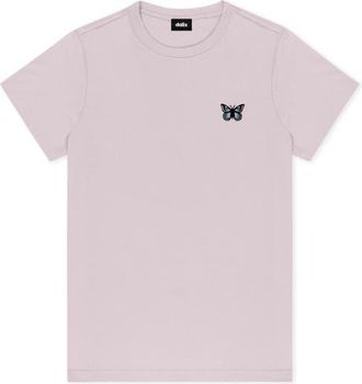 Dalix Butterfly Short Sleeve Classic Cotton Tee in Mauve at Nordstrom, Size X-Large