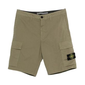 Stone Island Heren, Korte broeken, Groen, Maat: W32 Katoen