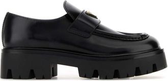 Prada Black Leather Loafers