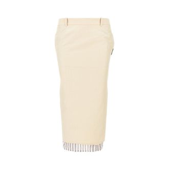 The Attico Midi skirt with visible lining Woman 42