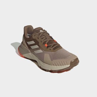 ADIDAS TERREX Trailrunningschuh ADIDAS TERREX SOULSTRIDE RAIN.RDY, Herren, Gr. 42,5, blanch cargo, wonder aluminium, braun oxide, Synthetik, Textil, Schuhe Trailrun