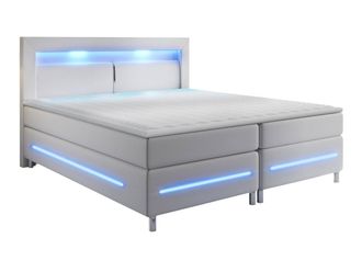 Mirjan24 Mobilier1 - Cama Continental Nashville 109, Blando 10, Continental, Doble, 140x200, Cuero Ecol&oacute;gico, Somieres, 140x210x115cm, Led