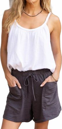 Dylan Braided Cami Top In White