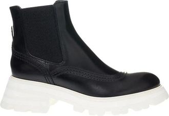 Alexander McQueen Chelsea Boot - Dames - Schoenen - Zwart - Maat: 36 1/2 EU Leer