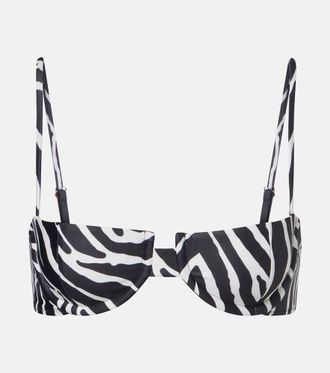 Same Swim Top de bikini estampado