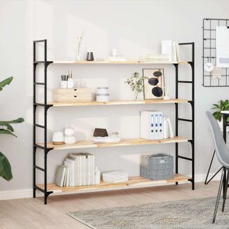 vidaXL Vidaxl - Estantes Flotantes 4 Uds Madera Acacia Sin Tratar 160x30x2 Cm