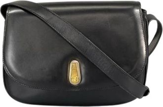 Celine Pre-owned Vintage Shoulder Bag - Dames - Vintage Schoudertas - Zwart - ONE Size - Leer - Vintage