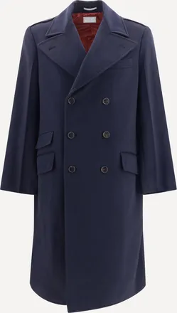 Brunello Cucinelli Double-breasted wool Coat Male 48