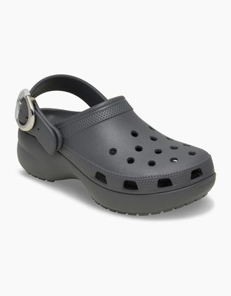 Crocs Womens Crocs Classic Platform EVA Womens Carbon Clogs - Grey - Size: UK 8 / eu 41-42 / us w10
