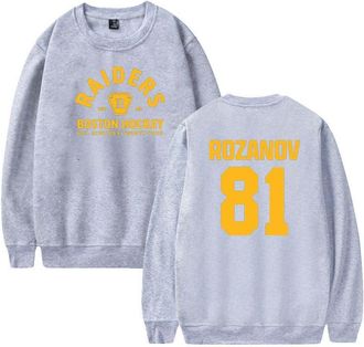 Generic Heated Rivalry Rozanov 81 Merch Sweatshirt Unisex Casual Crewneck Long Sleeve Pullover Clothes (M,Grey)