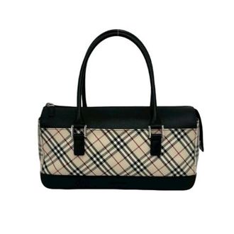 Burberry Pre-owned Handbags, female, Multicolor, Size: ONE SIZE Pre-owned Canvas Leather Handbag
