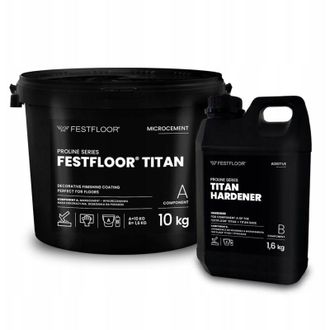 OEM Festfloor Titan 10 Kg + 1,6 Kg - Microcemento Duro Tt7035lg Titan Gris Claro