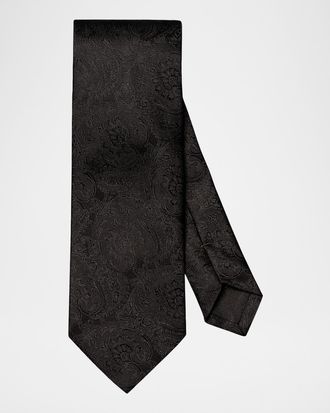 Eton Men & apos;s Paisley Woven Silk Tie