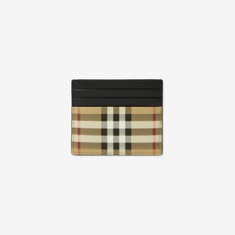 Burberry Tall Check Card Case