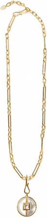 Lizzie Fortunato Womens Porto Pendant Necklace In Mother Of Pearl