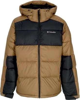 Columbia Waterdichte donsjas met reflecterende voering - Heren - Gewatteerde jassen - Bruin - L - Polyester - Jassen