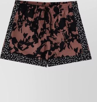Dries Van Noten swim shorts floral pattern elastic waistband