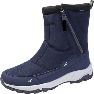 Generic Winter Boots For Men Uk, Winter Outdoor Fleece Warm Boots Anti-Slip Waterproof Comfortable Boot Short Calf Ankle Boot With Zip Lightweight Warm Lined 