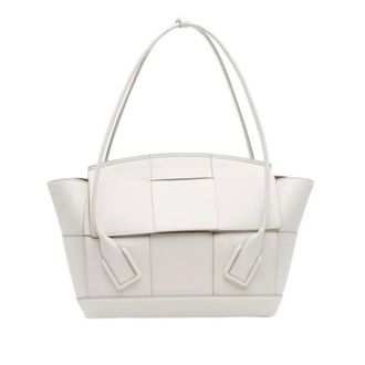 Bottega Veneta Pre-owned Tote Bags, female, White, Size: ONE SIZE Pre-owned Leather Shoulder Bag