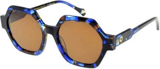 Ines De La Fressange Marion Zonnebril - Dames - Zonnebrillen - Blauw - ONE Size - Accessoires