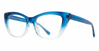 Soho Womens Cat-Eye Glasses In Blue Fade Crystal
