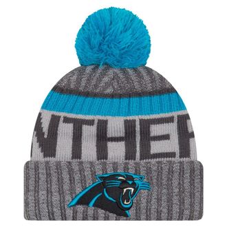 New Era NFL Sideline 2017 Bobble Beanie - Carolina Panthers Multicoloured