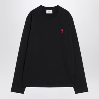 Ami Black Ami De Coeur T Shirt