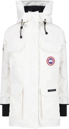 Canada Goose White Expedition Arctic Tech Waterproof Parka