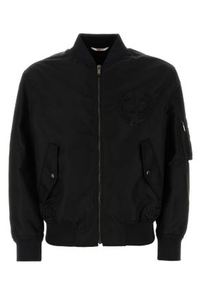 Valentino Garavani Zwarte Nylon Bomberjack