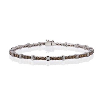 Le Vian Ladies Chocolate Diamonds Fashion Bracelet in 14K Vanilla Gold